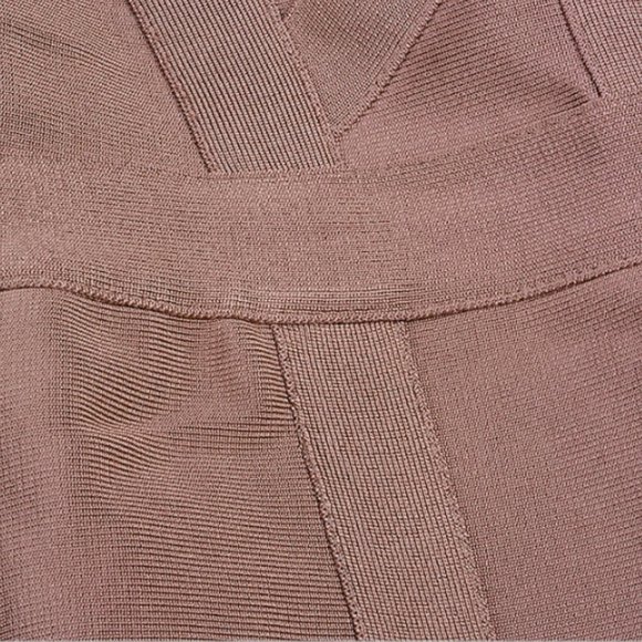 BEIGE BANDAGE JUMPSUIT NUDE PANTSUIT CAMEL JUMPER - Picture 13 of 15